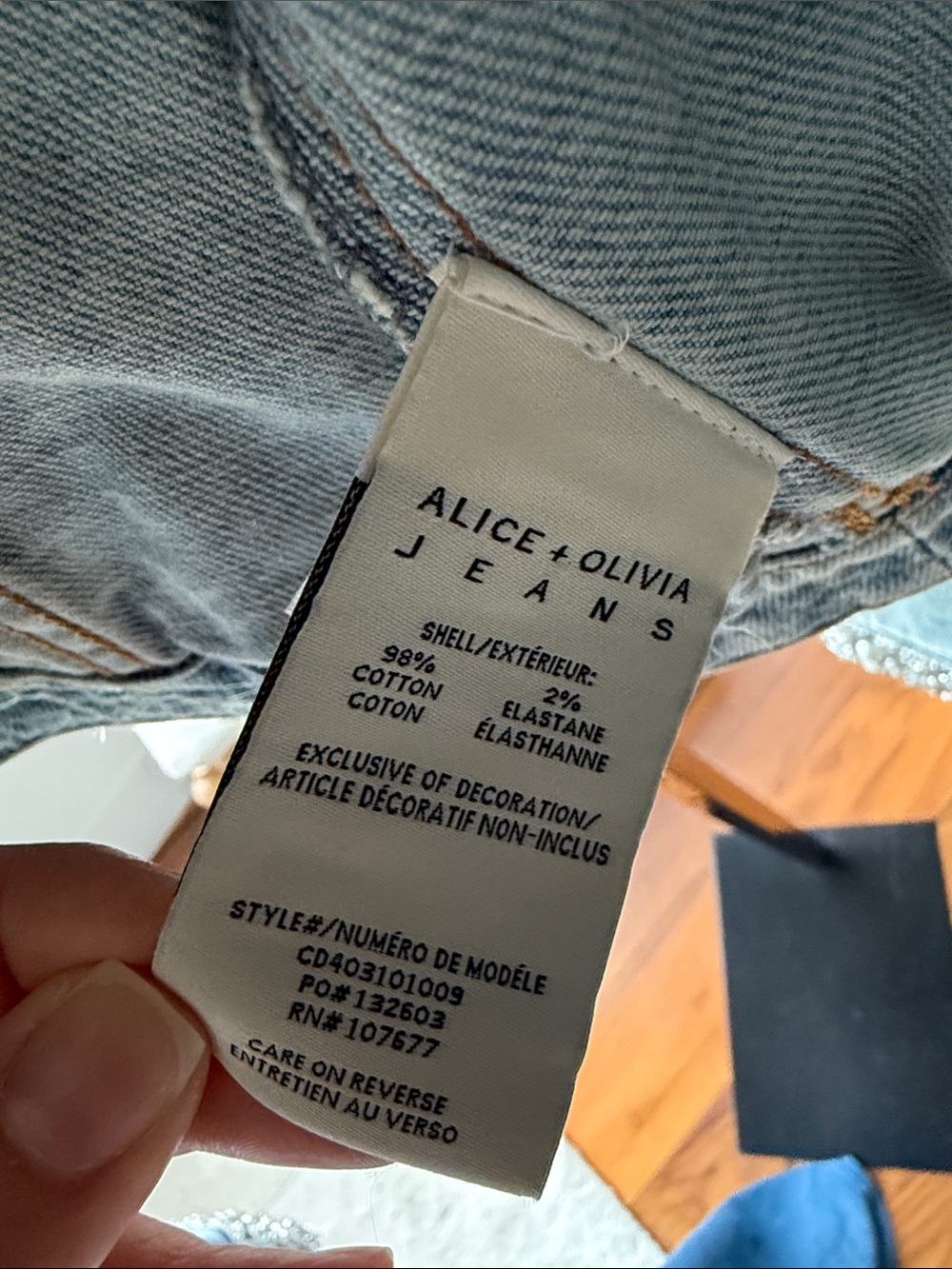 Alice + Olivia Light Blue Denim Jacket - Picture 7 of 7